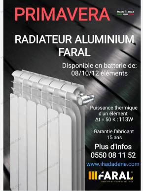 Radiateur aluminium primavera