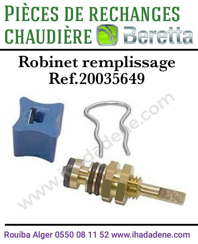 Robinet remplissage Beretta Riello