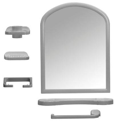 Ensemble mIroir blanc