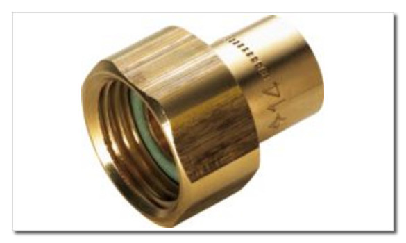Raccord ecrou bronze