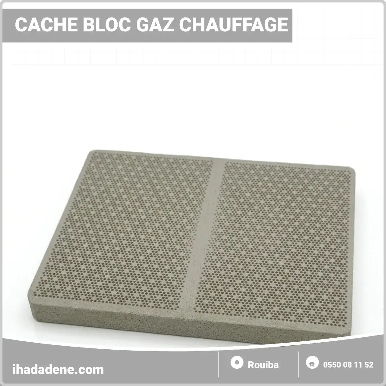 PIERRE CÉRAMIQUE DOUBLE CHAUFFAGE PLAQUE