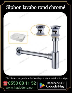 Siphon lavabo chrome
