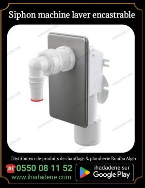 Siphon machine laver encastrable